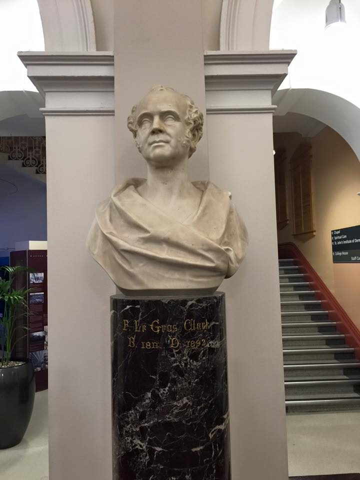 Frederick Le Gros Clark's bust , St Thomas Hospital, London (by Adrian Thomas).jpg